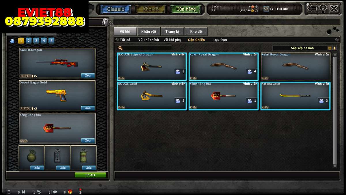 shop acc cf uy tin gia re